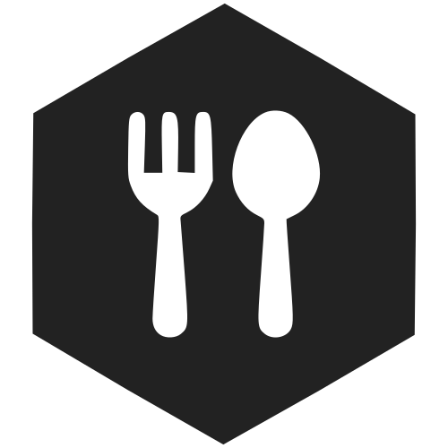 erins lakes and lodges amenities eating logo